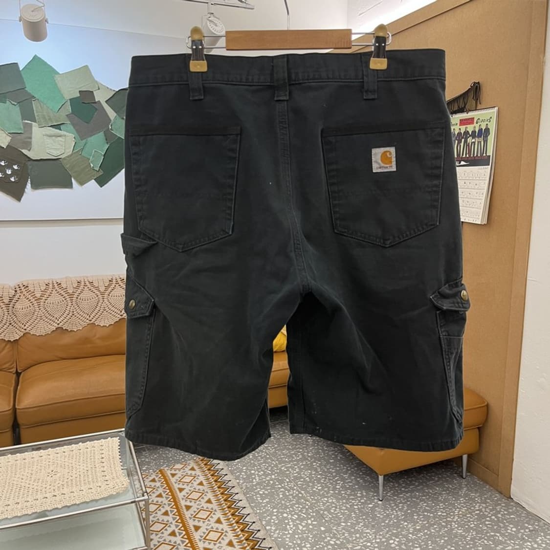 칼하트 립스탑 빈티지 캐주얼 워크 카고 반바지 34인치 C10928 상품이미지4