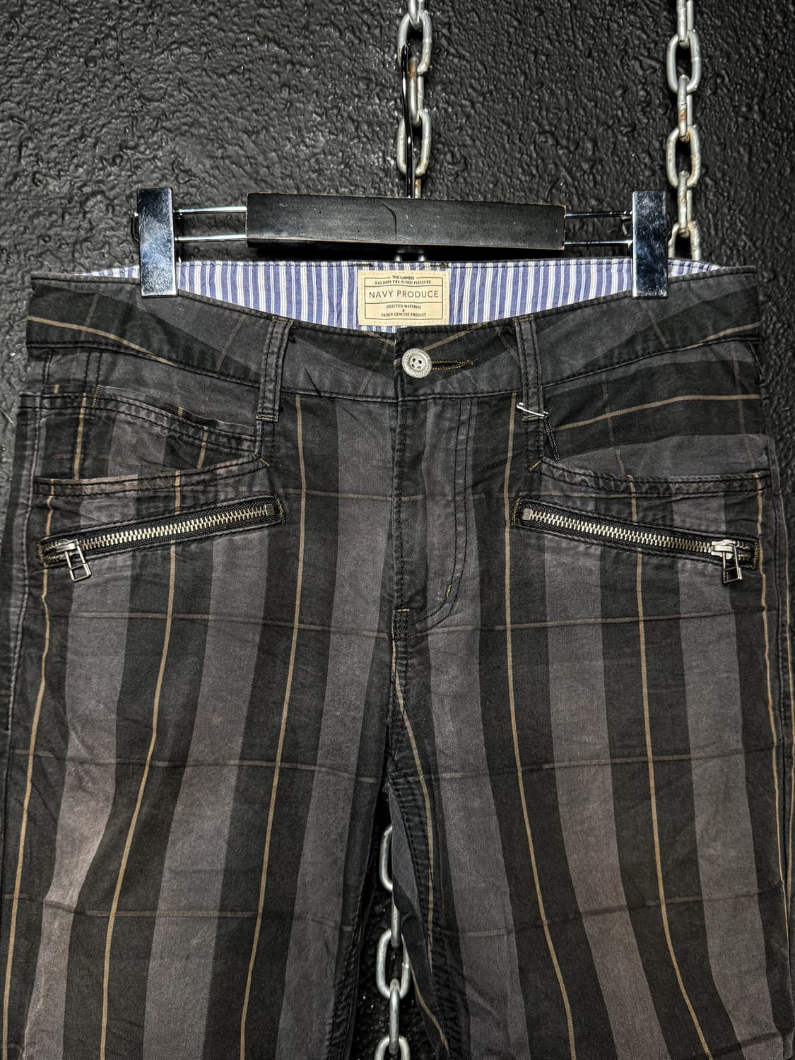 Check Cropped Zip Pants 상품이미지7