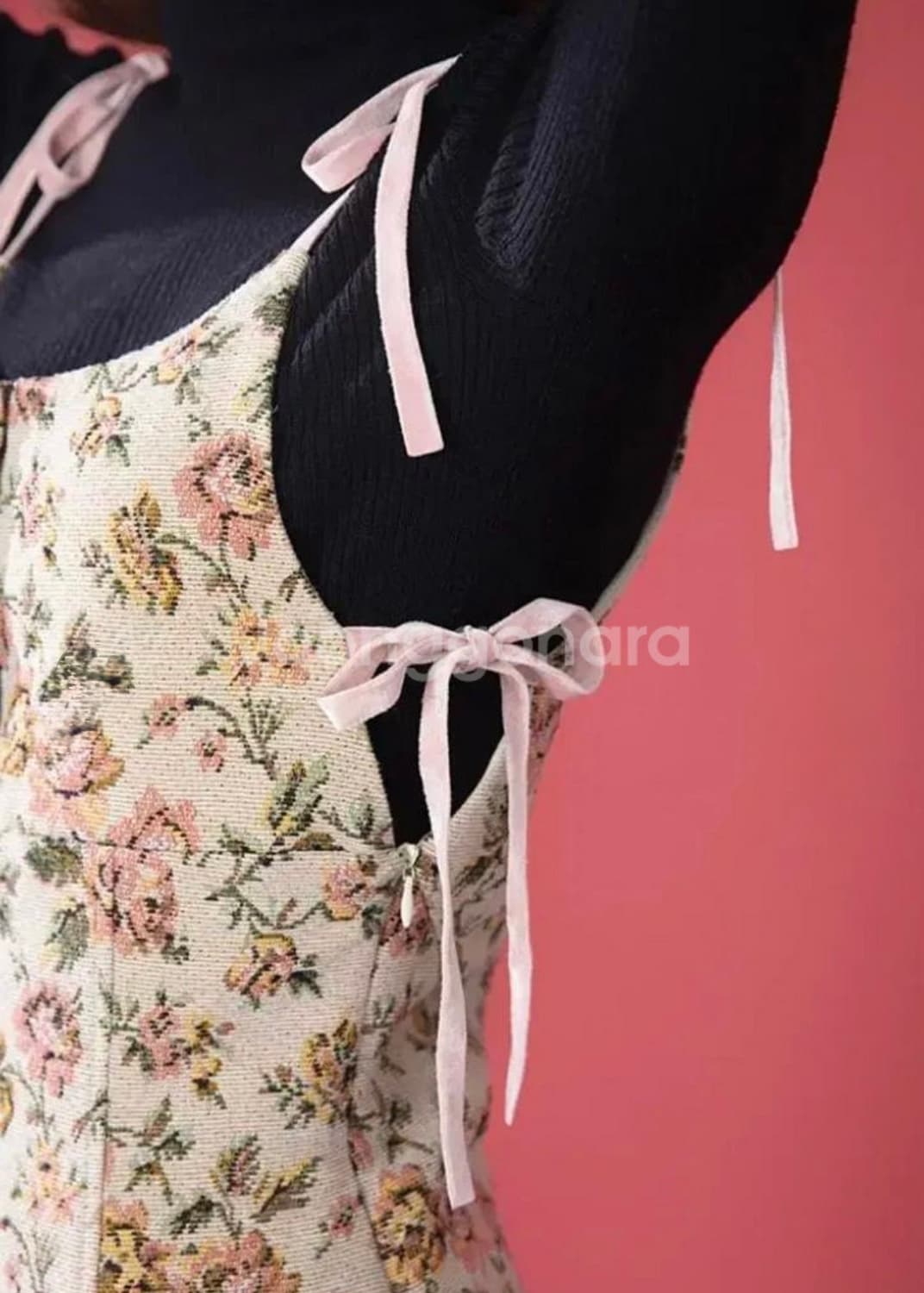 마가린핑거스 플라워 자카드 원피스 상품이미지4