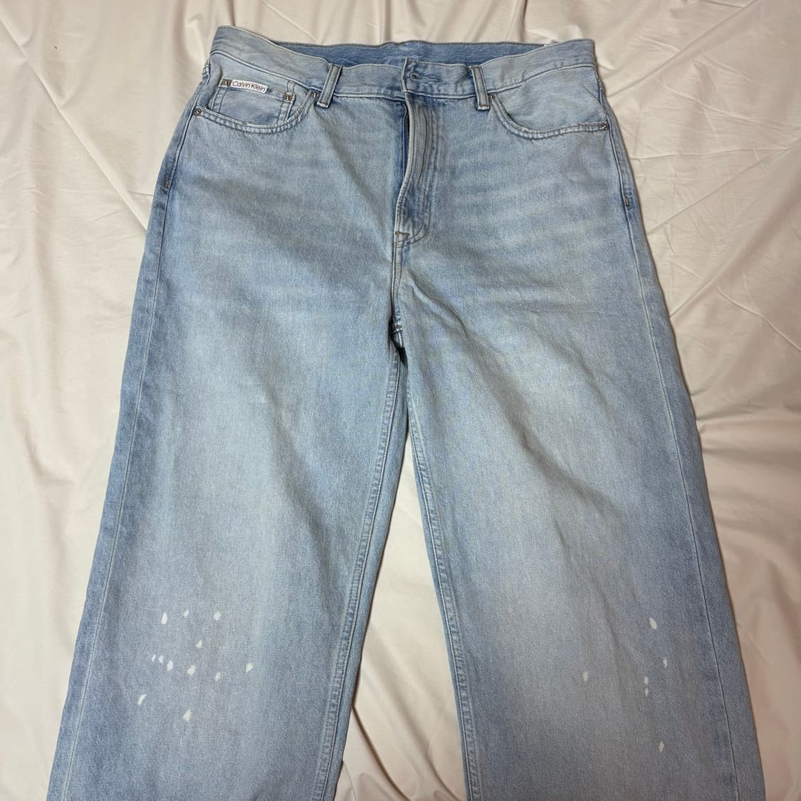 [34] 캘빈클라인 연청 페인트 배기 진 상품이미지2