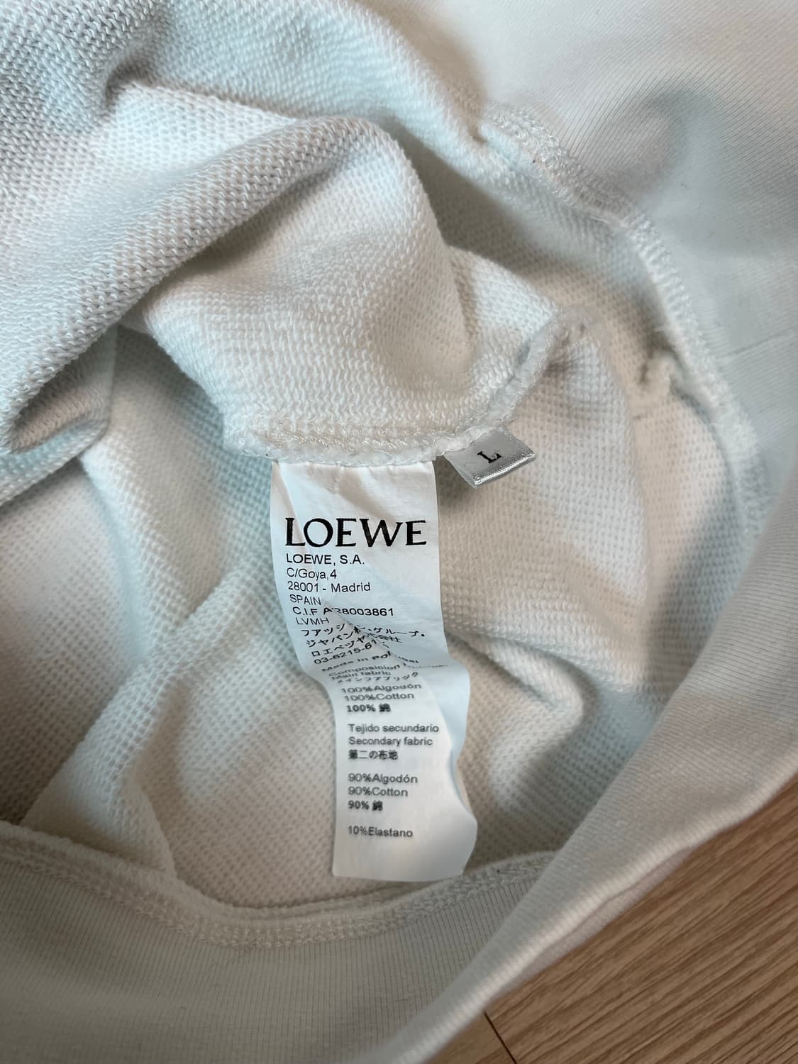 로에베 Paula's Ibiza 콜라보 맨투맨 L 정품 상품이미지9