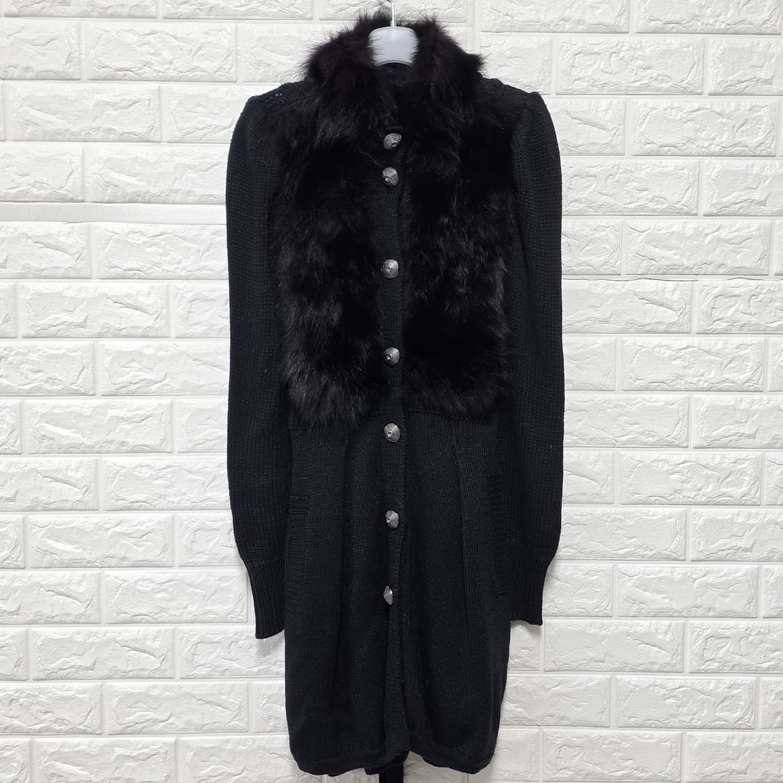 택포// 에고이스트 퍼 트리밍 가디건 S 상품이미지1