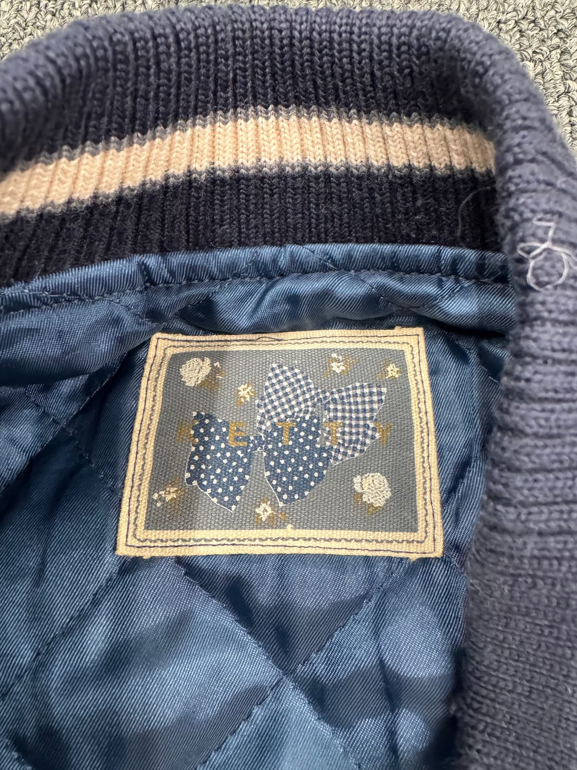 M)KETTY 빈티지 레더 바시티자켓 상품이미지7