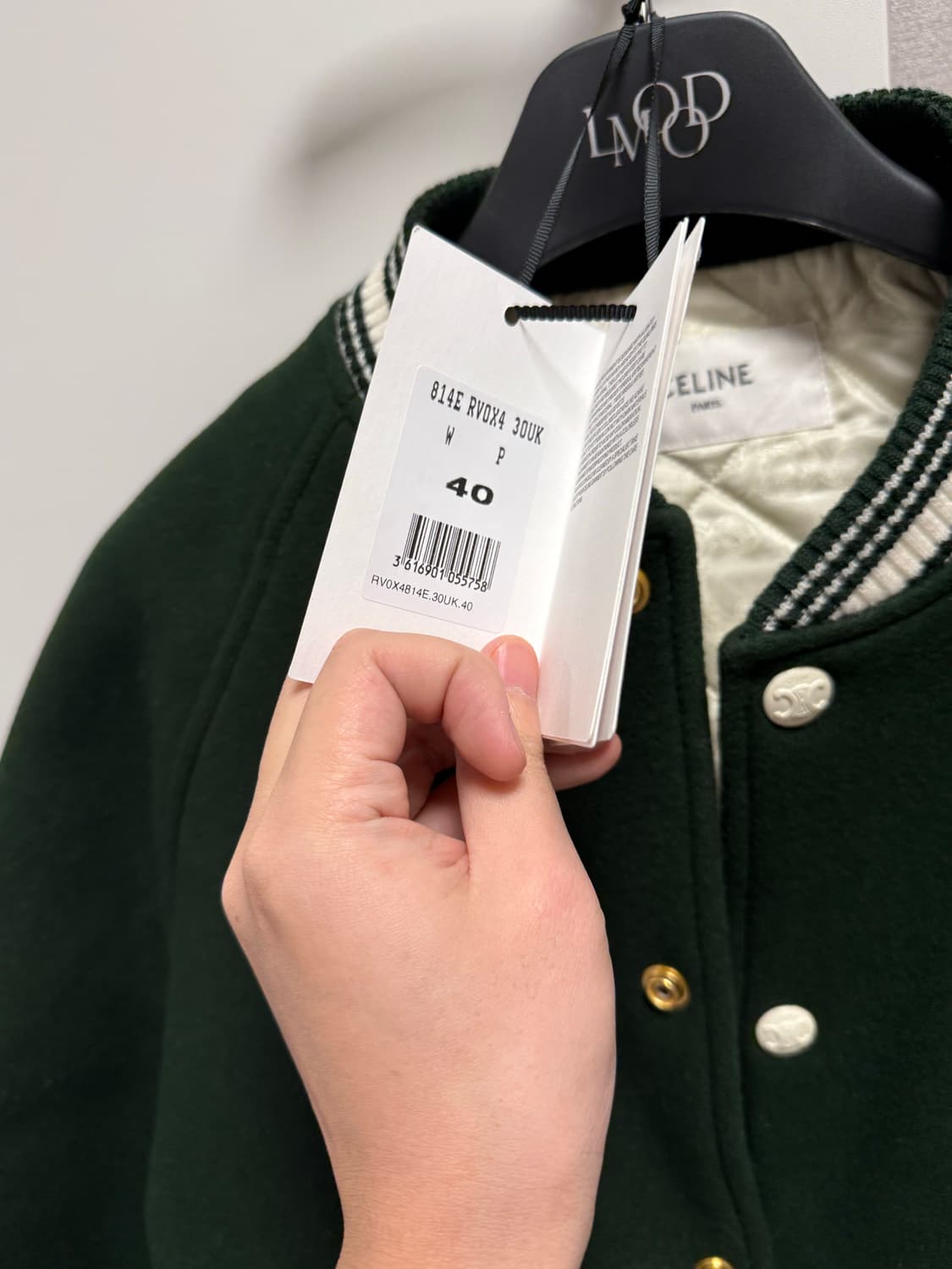 셀린느 25fw 트리옹프 바시티 테디자켓 상품이미지2