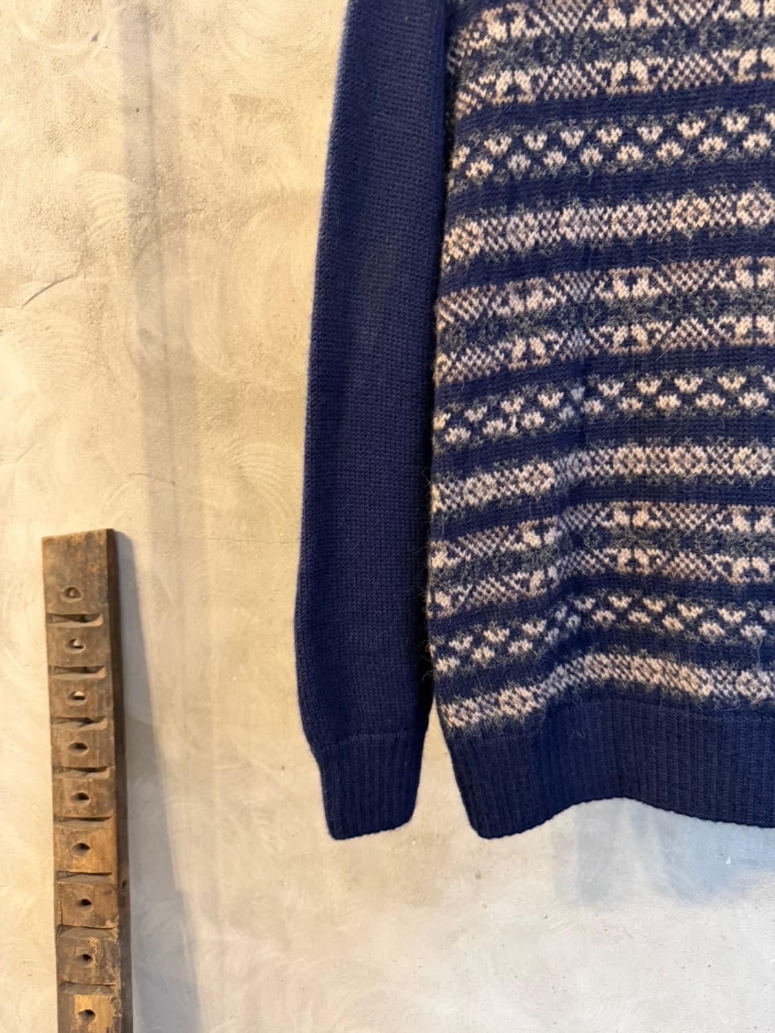 아페쎄 모호크넥 페어아일 니트 100 상품이미지5