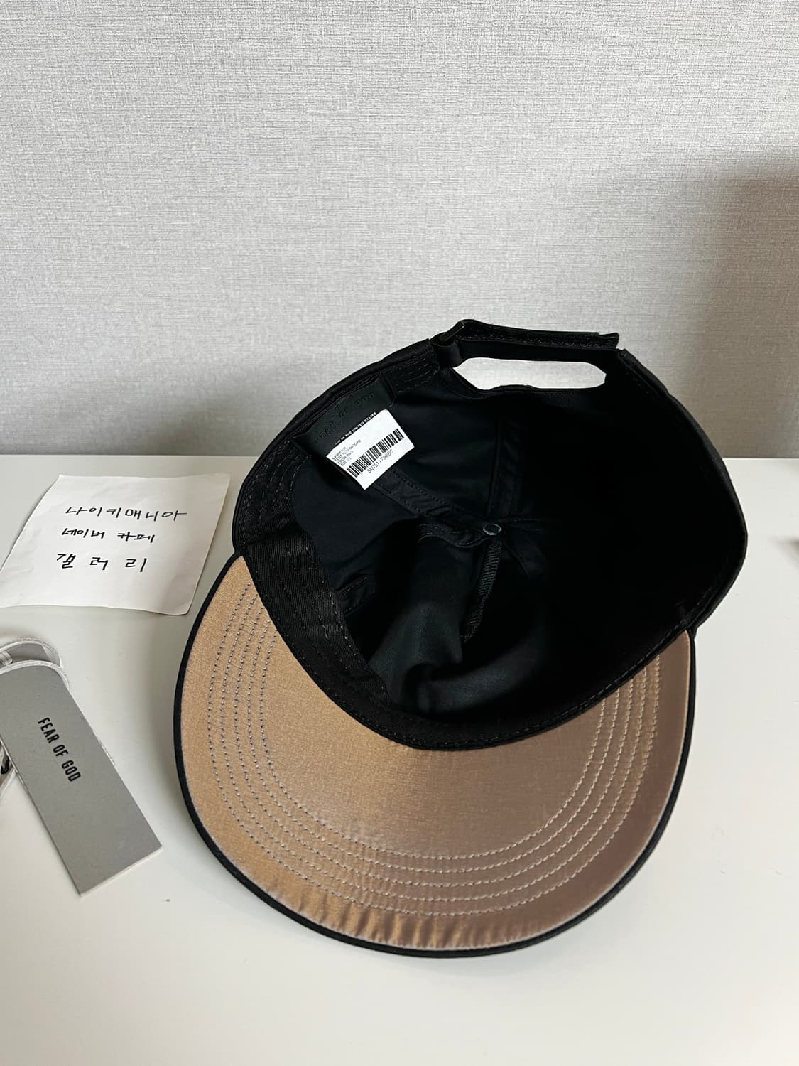 [OS] 피어오브갓 7th 개버딘 5-패널 햇 블랙 상품이미지10