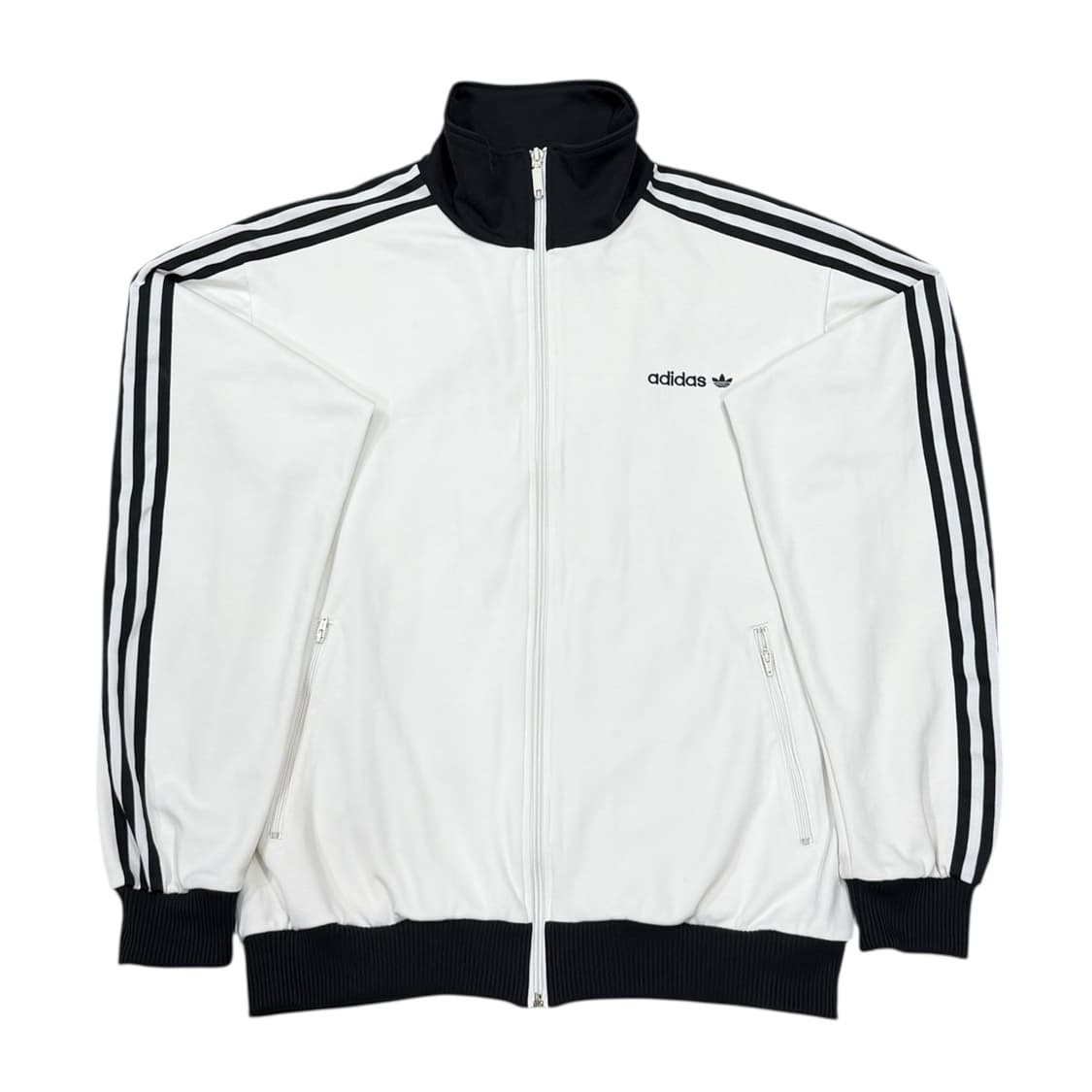 아디다스 빈티지 베켄바우어 화이트 블랙 트랙탑 오레오 져지 자켓 2XL 상품이미지1
