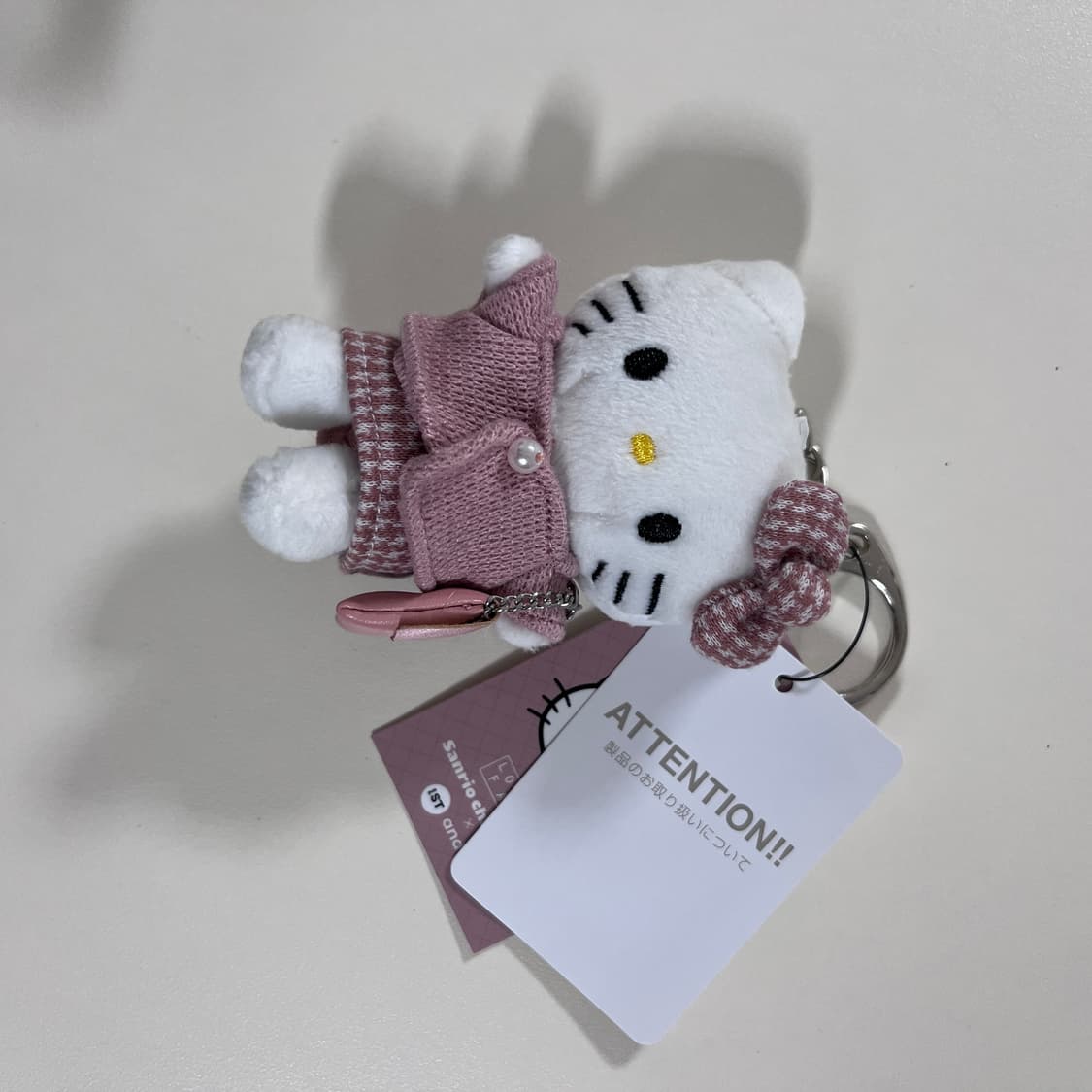 산리오 미퍼센트 트위드 키티 키링 정품 상품이미지1