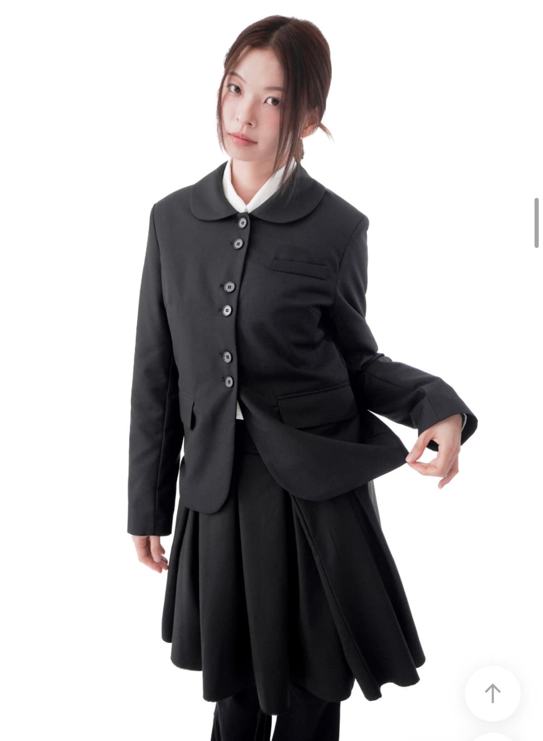 코이세이오st 블랙 자켓 스커트 셋업 상품이미지2
