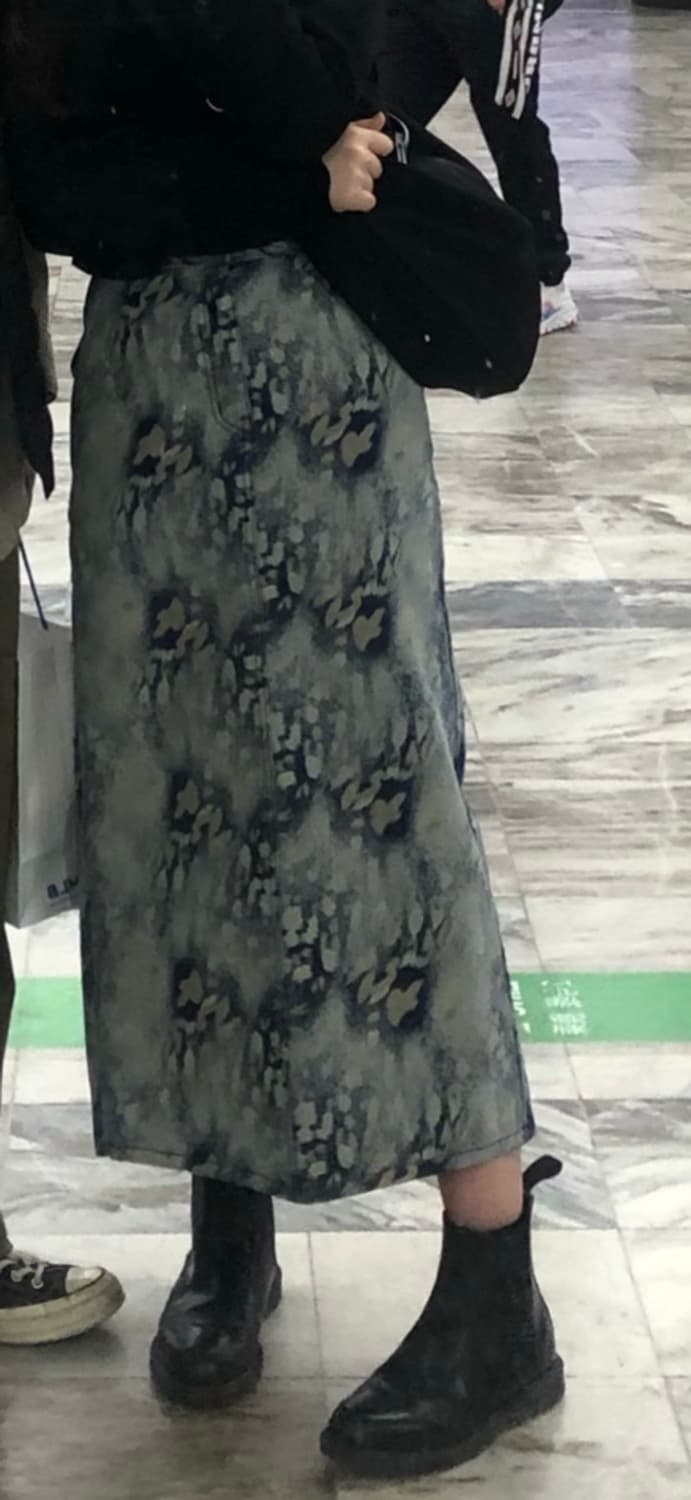 블랙업 - made 데님 롱 스커트 상품이미지1