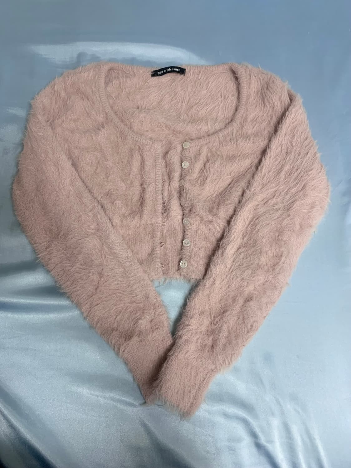 페인오어플레져 라비타 퍼가디건 핑크 상품이미지4