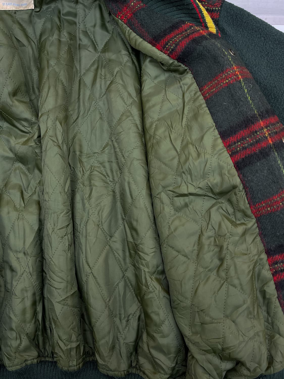 East Boy 90s 타탄 체크 블루종  상품이미지7