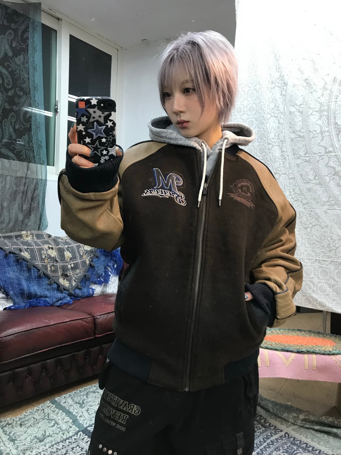 엠엘비 밀워키브루어스 바시티자켓  상품이미지1