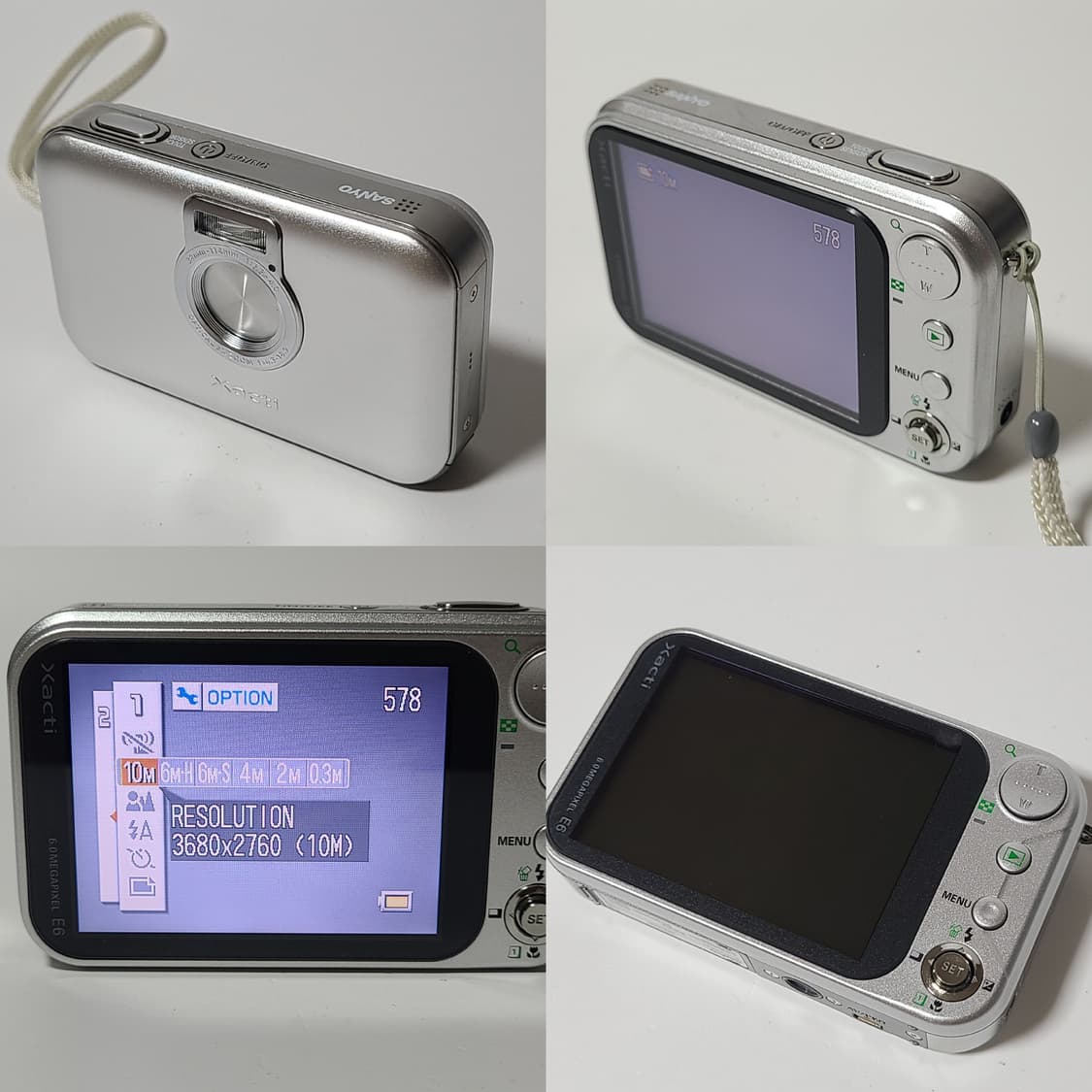 산요 작티 DSC-E6 빈티지 디카 디지털 카메라 상품이미지9