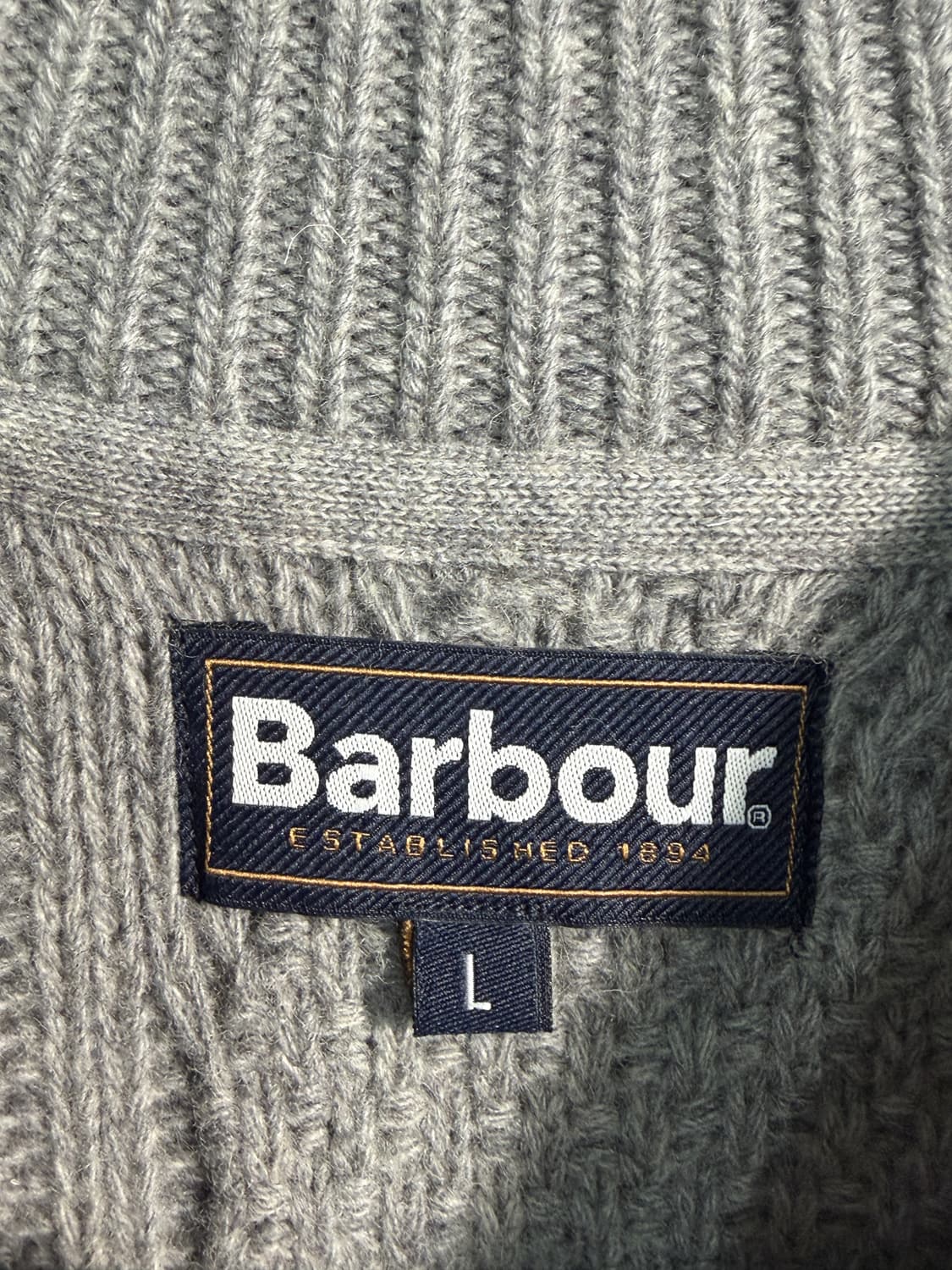 Barbour 바버 울100% 아란니트 2XL 상품이미지5