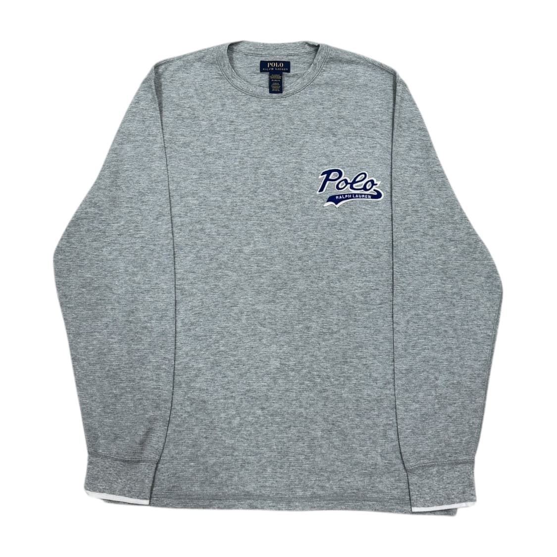 폴로랄프로렌 스펠로고 와플 롱슬리브 긴팔 그레이 XL 상품이미지1