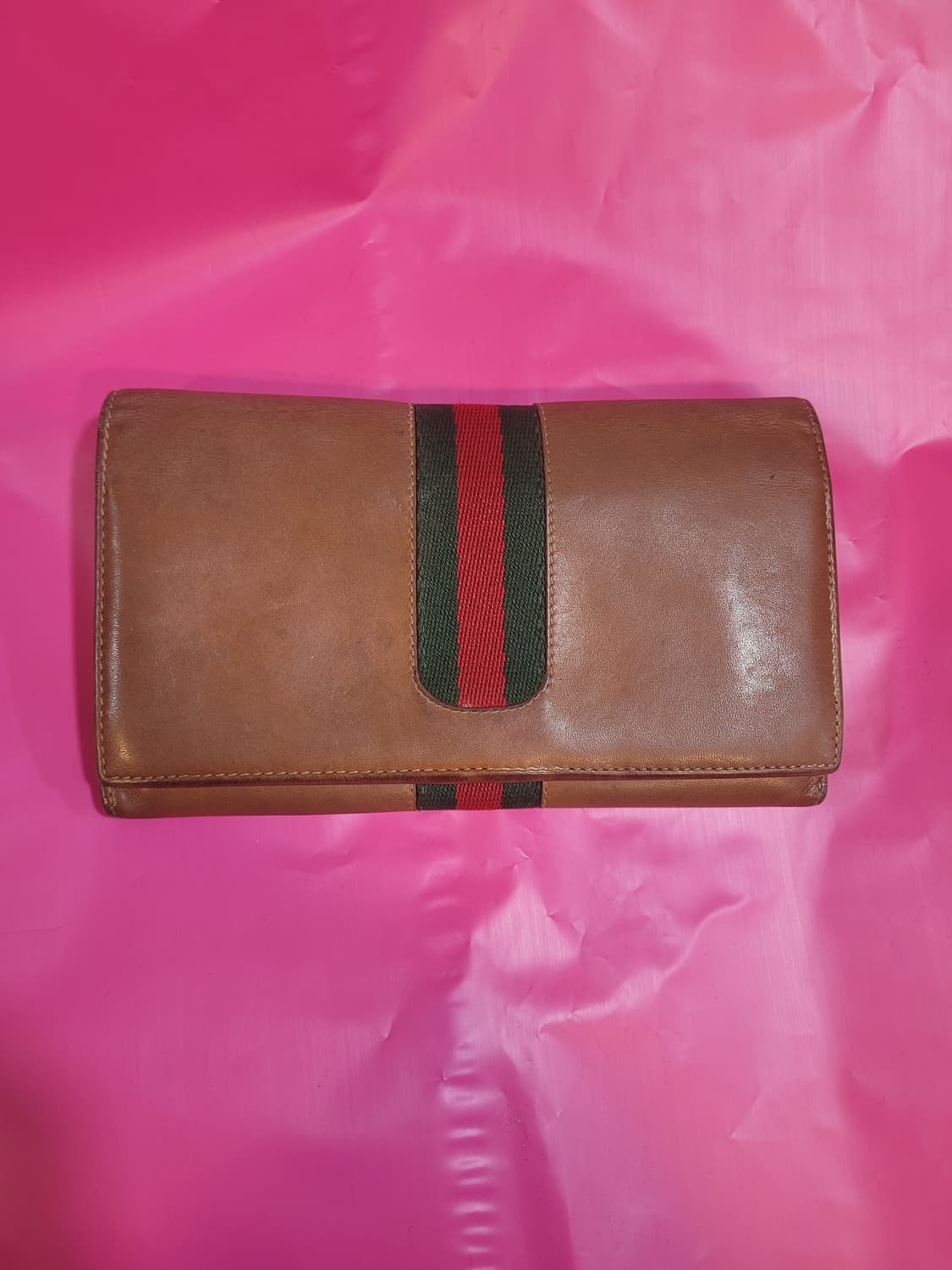 구찌 삼선 장지갑 브라운 상품이미지1