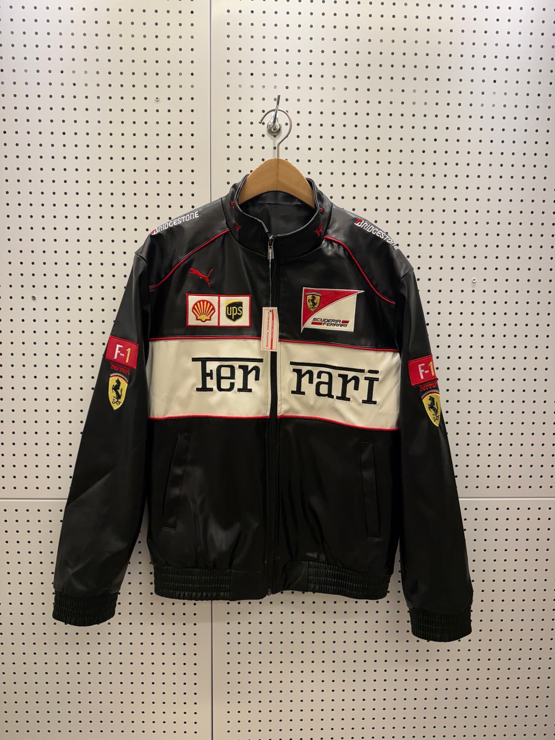 빈티지 페라리 스폰서 빅로고 레더 자켓 U274 상품이미지2