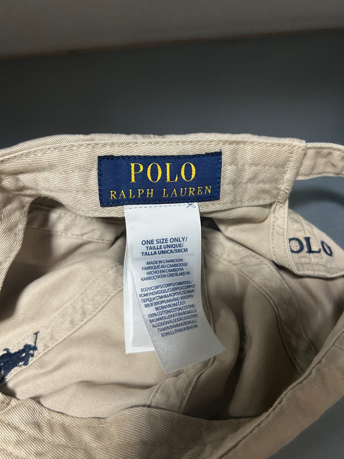 폴로랄프로렌 베이지 모자 상품이미지2