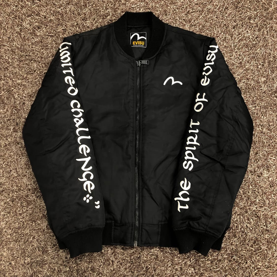 에비수 봄버 레터링 항공 점퍼 상품이미지3