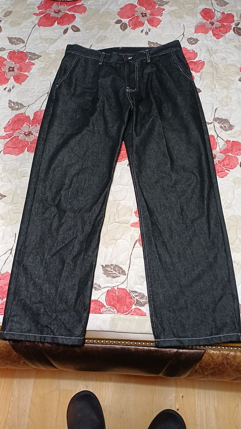 라퍼 와이드데님팬츠 실측33인치 기장105 상품이미지1