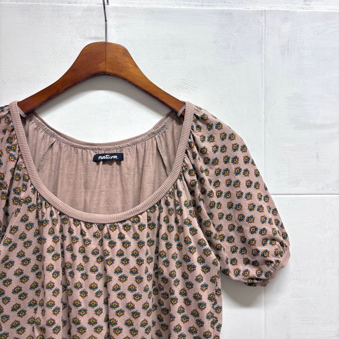 Natura 패턴 에스닉 페어리 반팔 탑 JPN 상품이미지2