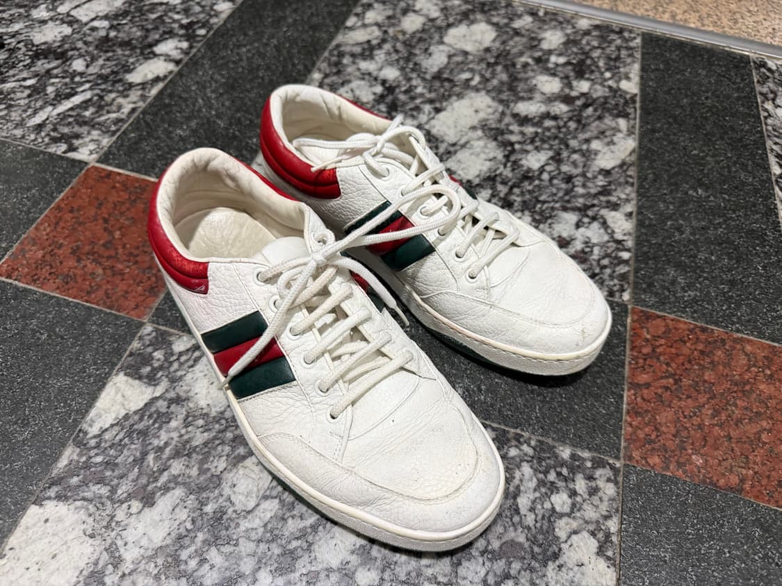 GUCCI 구찌 레더 가죽 스니커즈 운동화 270 상품이미지1