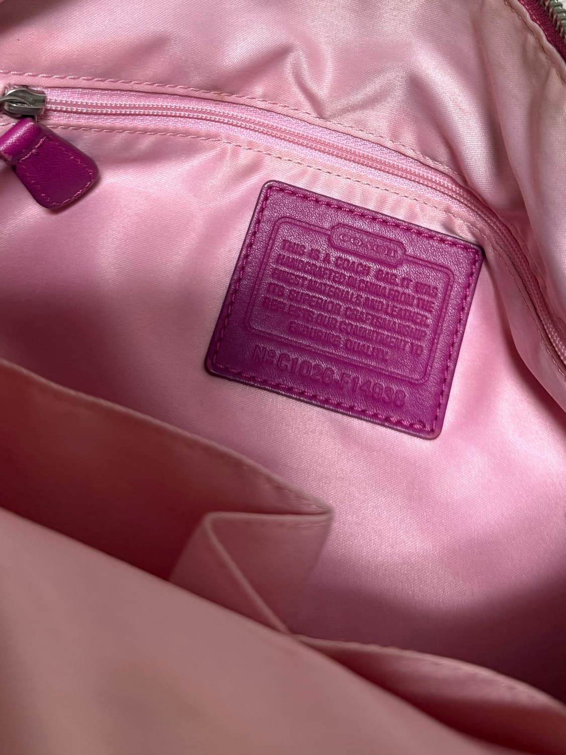Coach 코치 가방 숄더백 hot pink 코치빈티지 상품이미지8