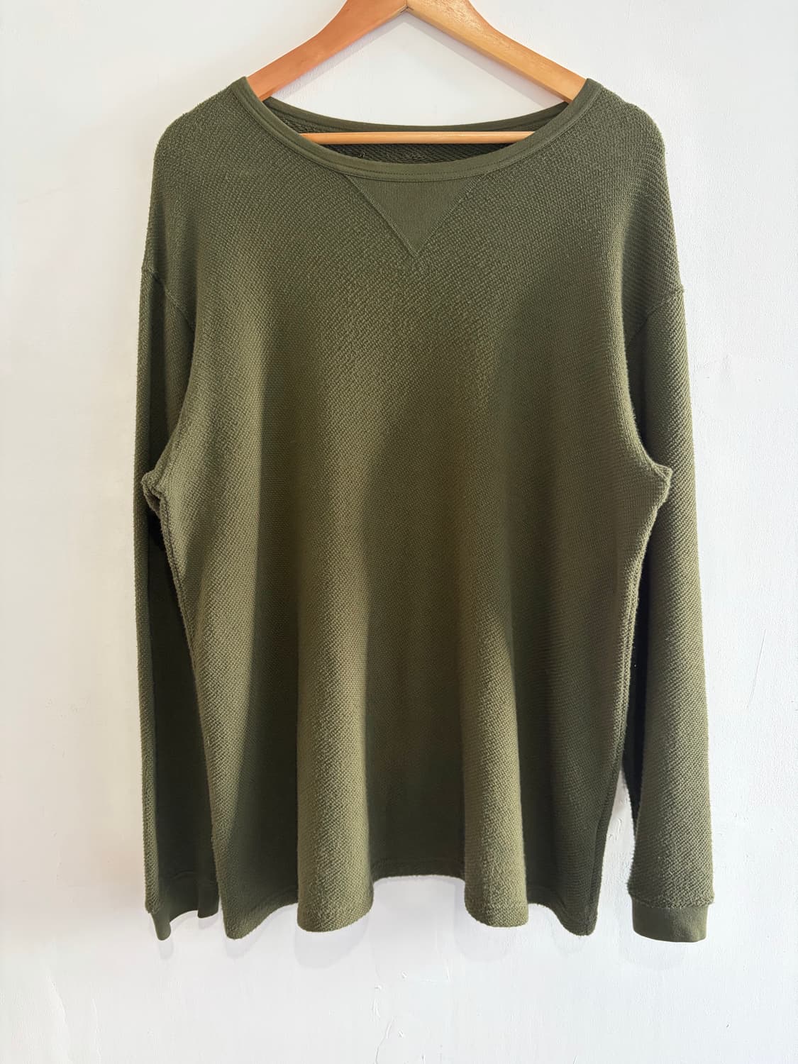 Porterclassic 써멀 롱슬리브 카키 상품이미지1