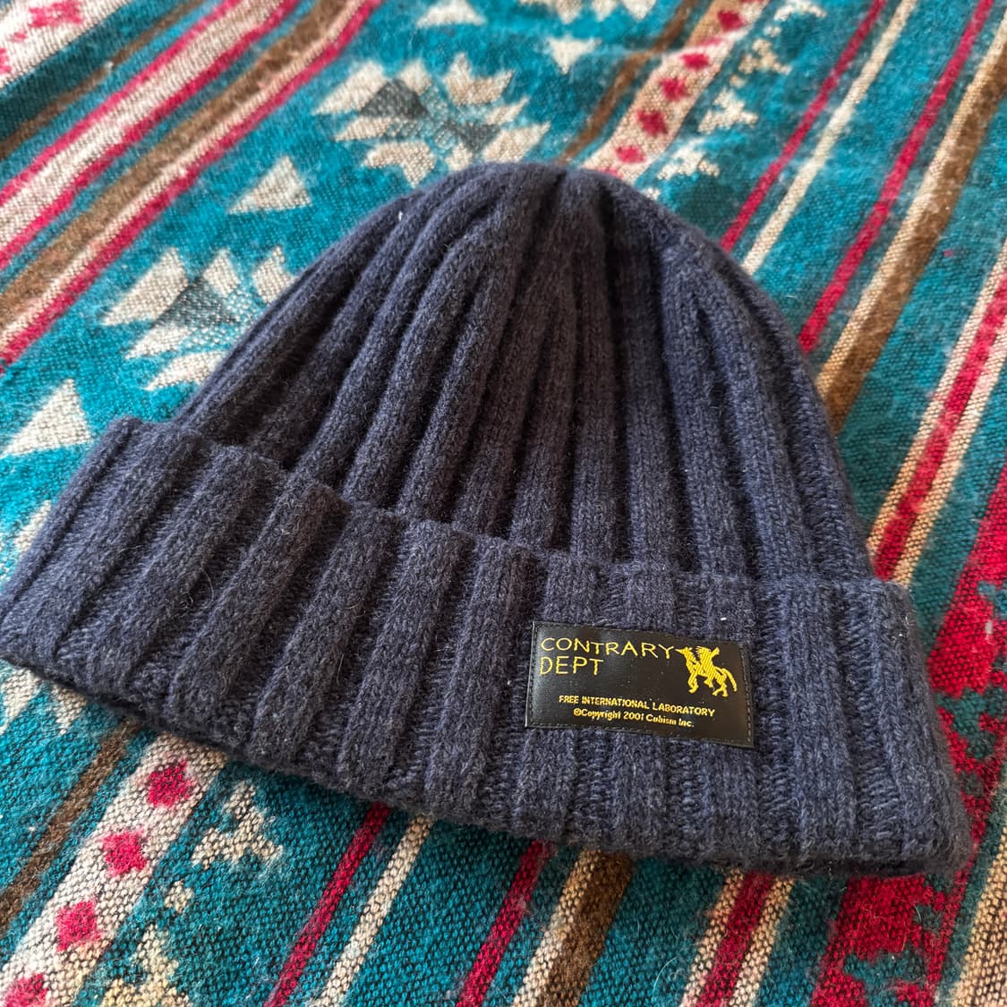 F)비즈빔 컨뎁 비니, 네이비 상품이미지1