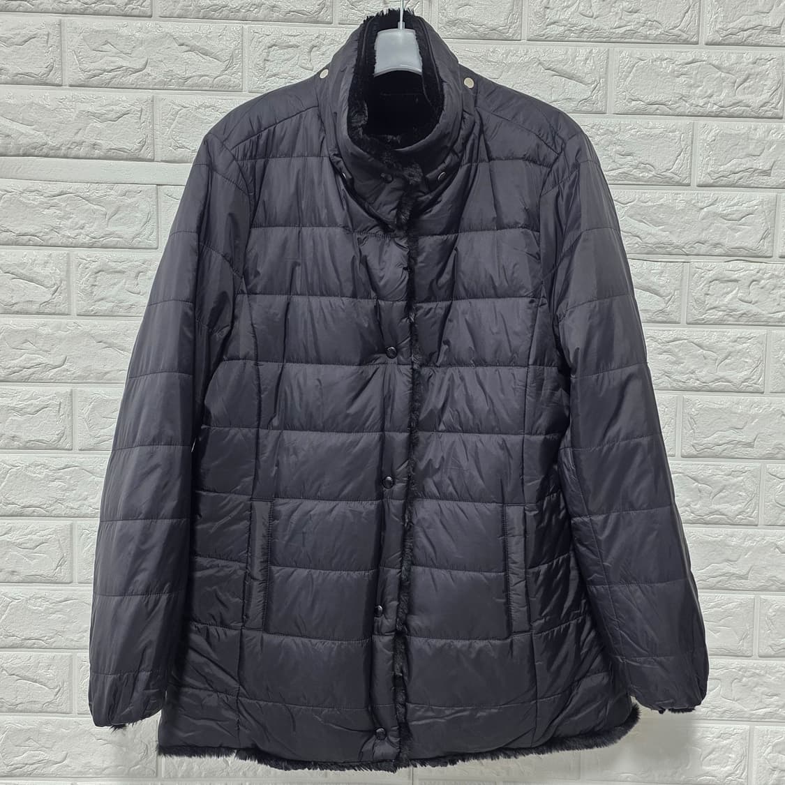 택포// 헤지스 양면 퍼 후리스 패딩 95 상품이미지1