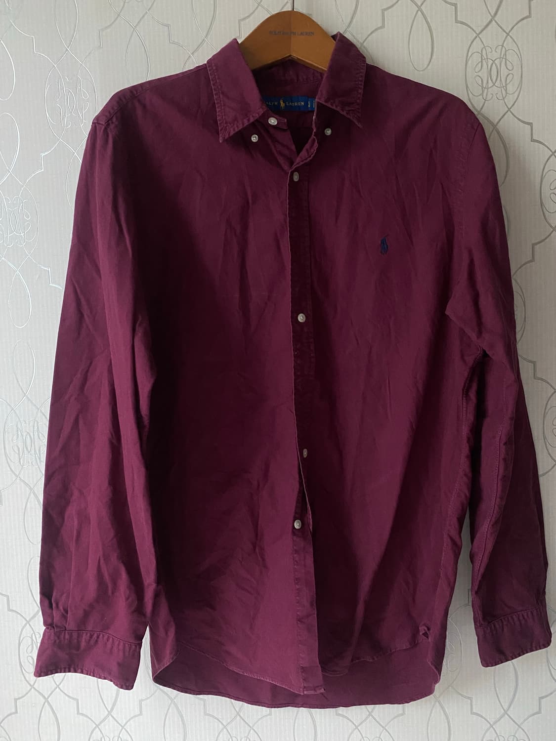 Polo Ralph Lauren 버건디 셔츠 L 상품이미지2