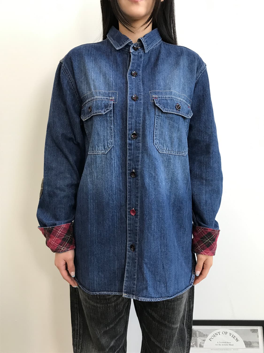 Deelish Denim Work Shirt Indigo 상품이미지2
