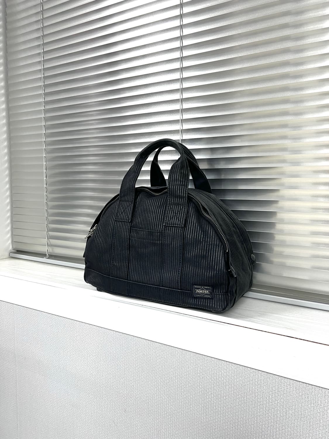 PORTER-TOTE BAG M (Washed Stripe Black) 상품이미지1