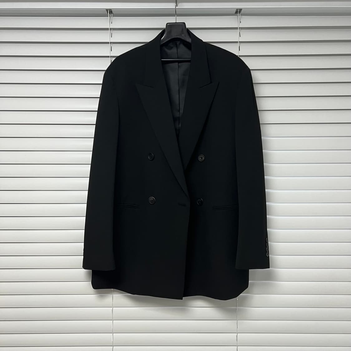 새상품 무탠다드 오버사이즈 더블 브레스티드 블레이저 2XL [블랙] 상품이미지1
