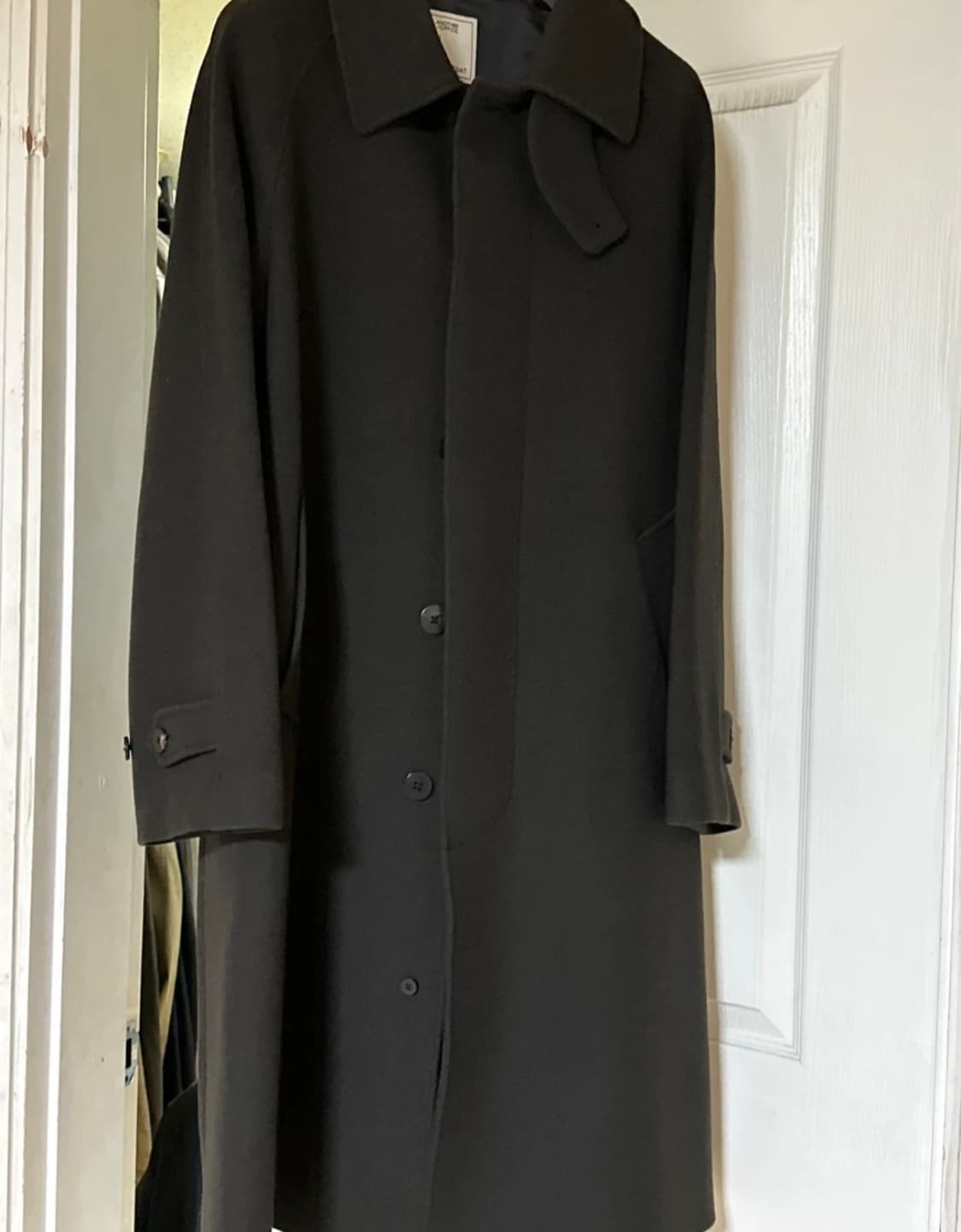 (1사이즈)어나더오피스 레거시 발마칸 코트(차콜 브라운) 상품이미지1