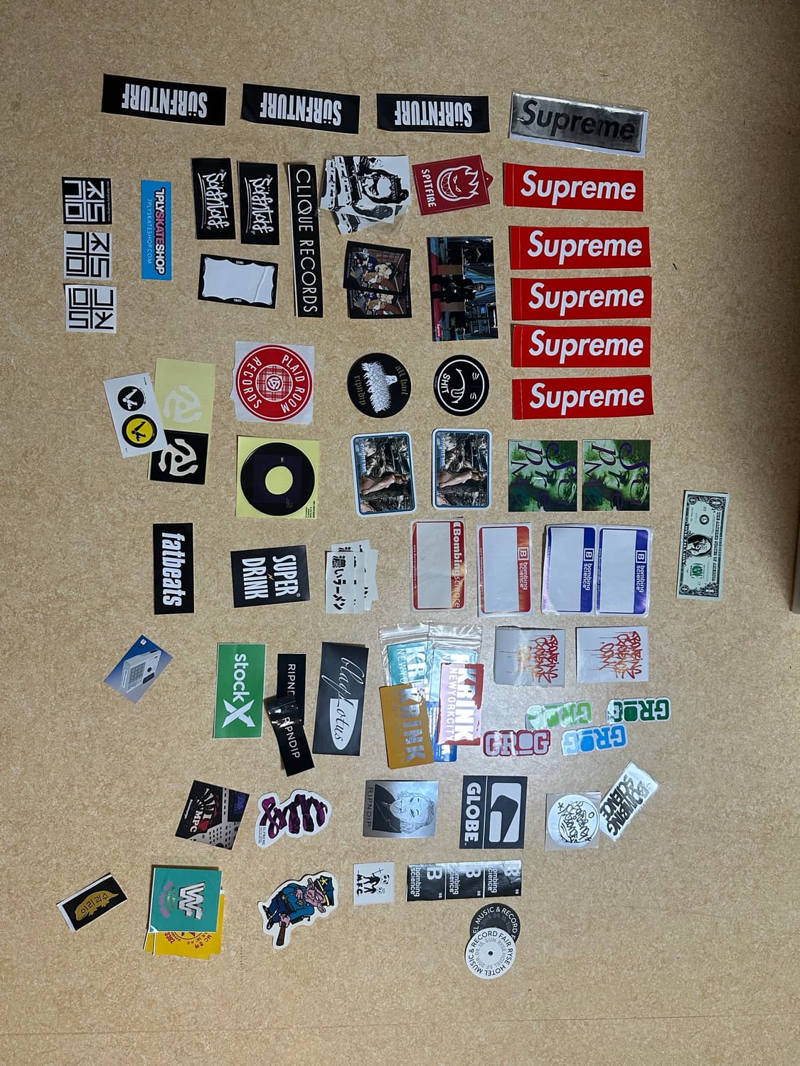 Supreme 등 스트릿브랜드 스티커 모음 상품이미지1