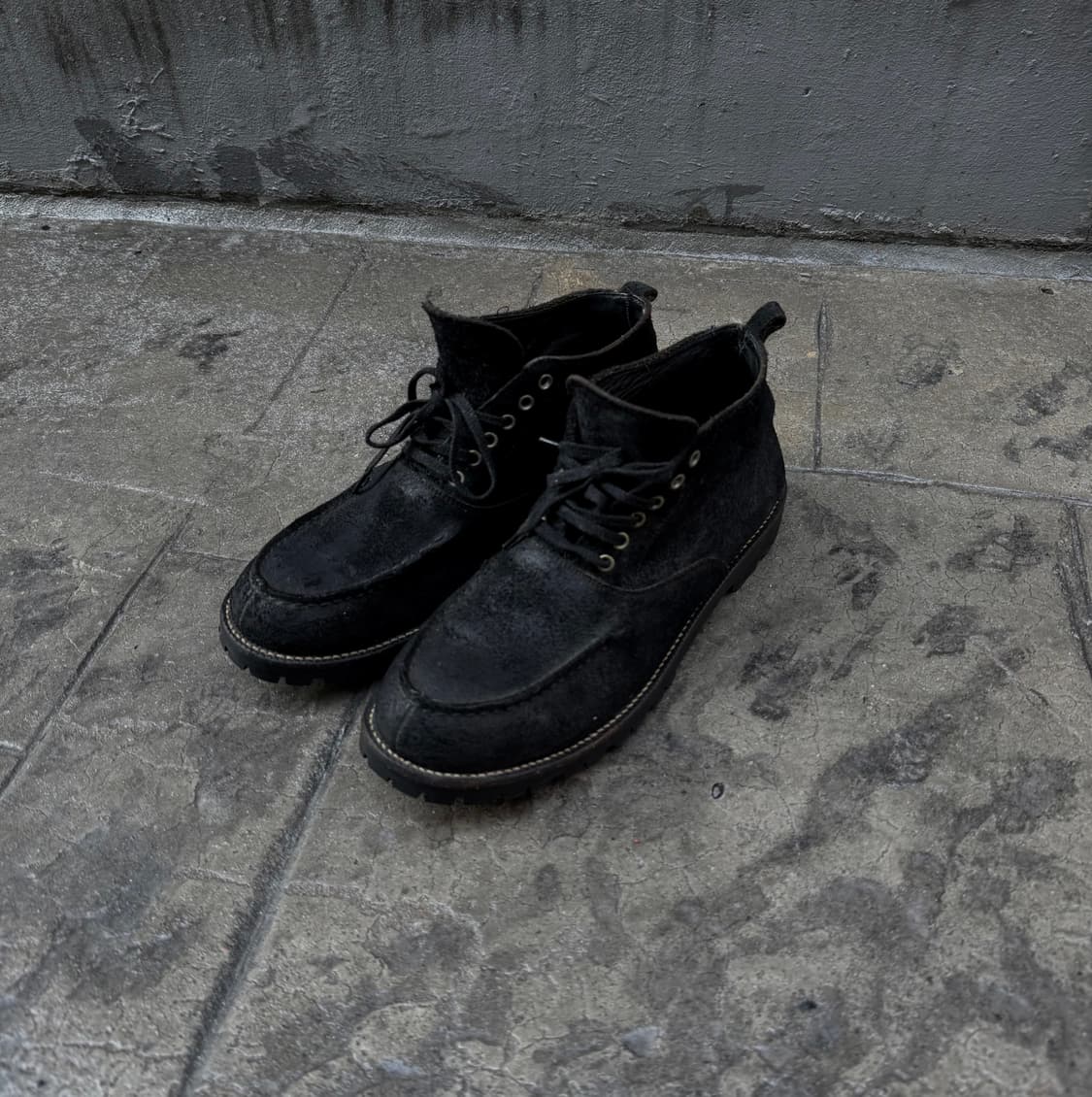 꼼데가르송 옴므 번아웃 빈티지 가공 6홀 부츠 상품이미지2