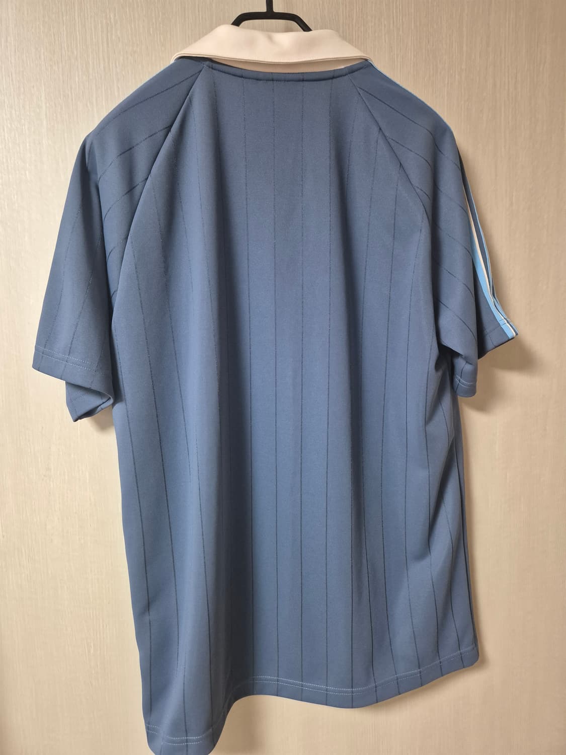 아디다스 반팔 핀스트라이프 저지 카라티 라지 남성 상품이미지4