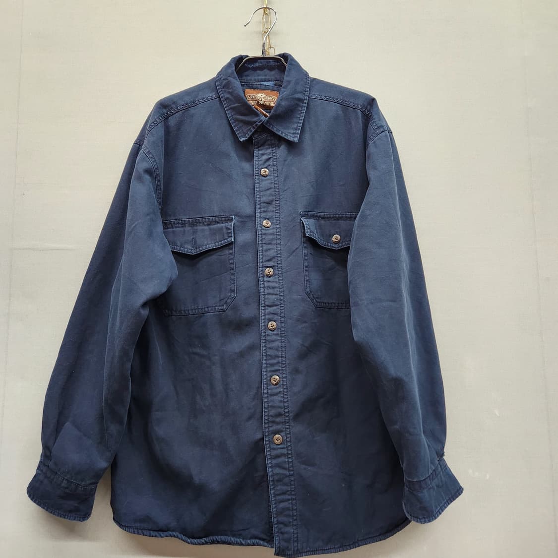 리바이스 투포켓 안감격자패턴 셔츠 M(L) 상품이미지1