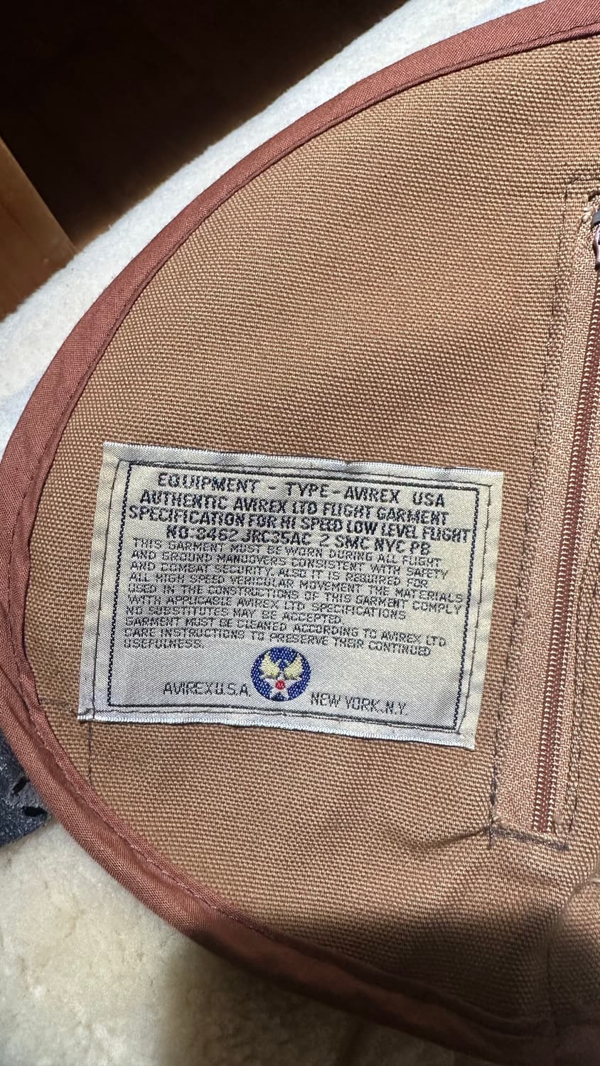 USA AVIREX 아비렉스 B-3 무스탕 상품이미지9