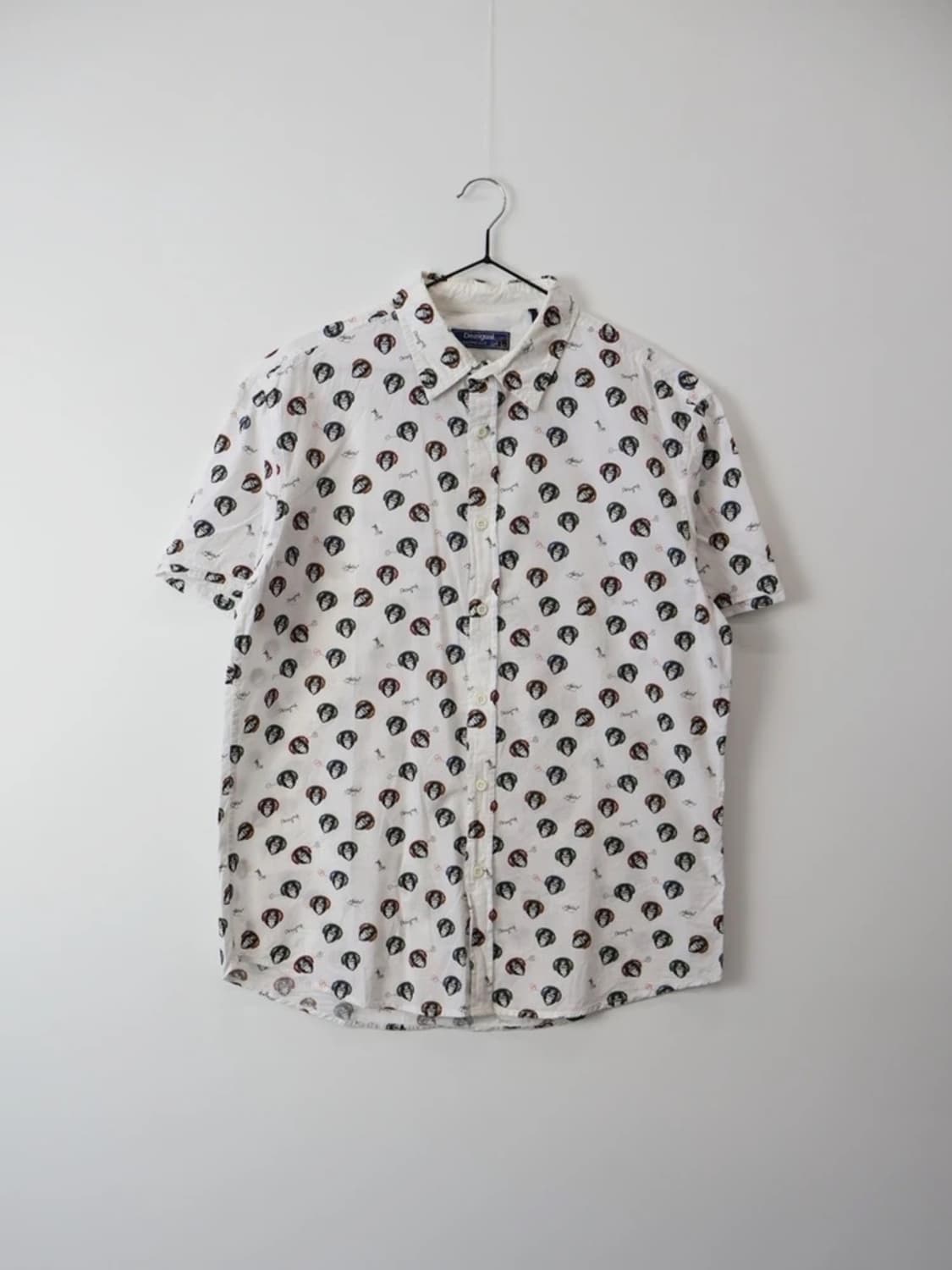 Desigual Pattern Button Shirt White 상품이미지4