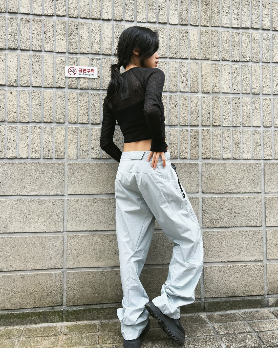 혜인서 와이드 윈드브레이커 팬츠 상품이미지7