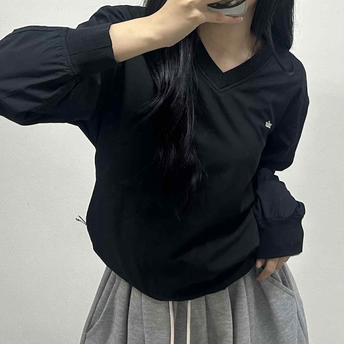 나이키 00s 스펠아웃 블랙 윈드브레이커 웜업 바람막이(95) 상품이미지1