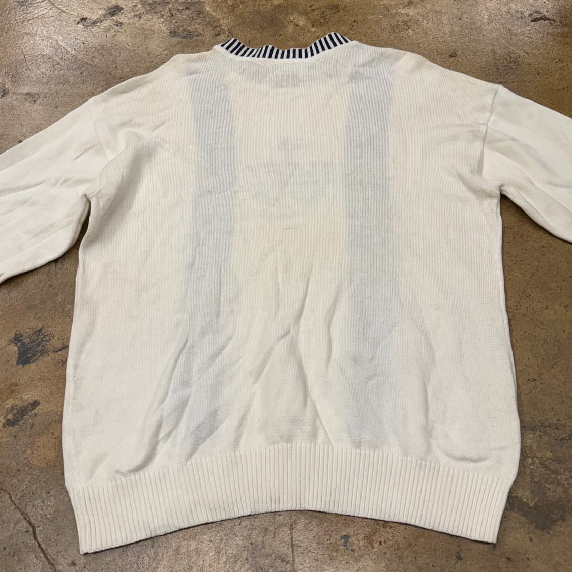 라코스테 크림 화이트 니트 100 상품이미지4