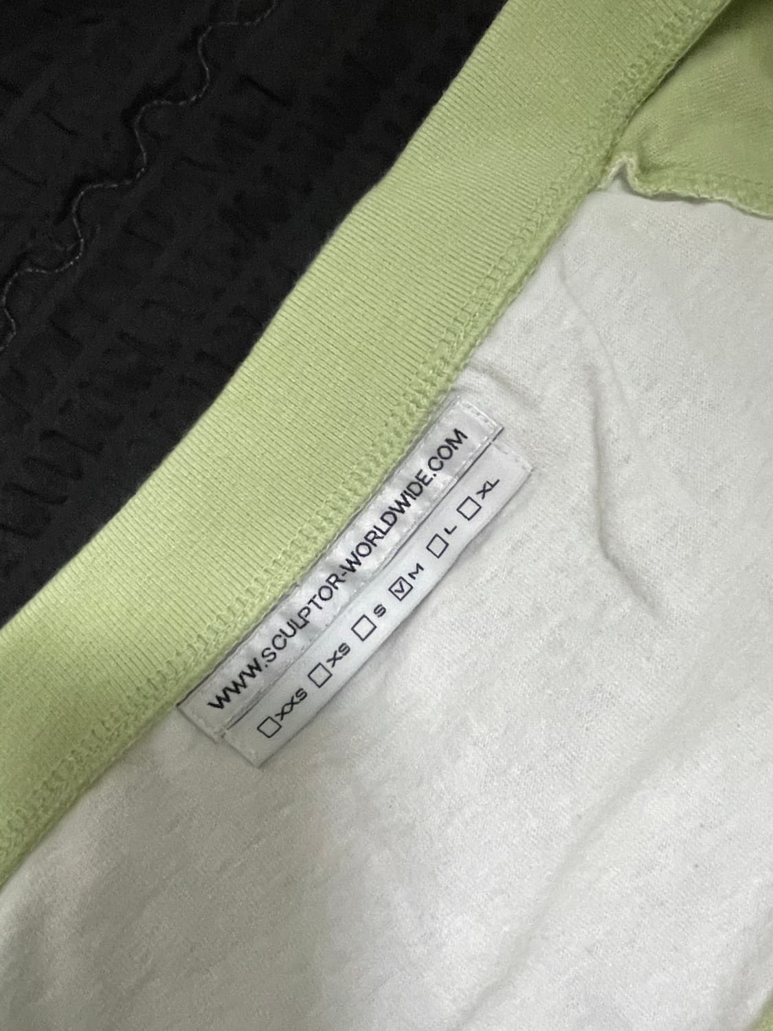 스컬프터 Love Off-Shoulder Tee Apple Green-M 상품이미지7