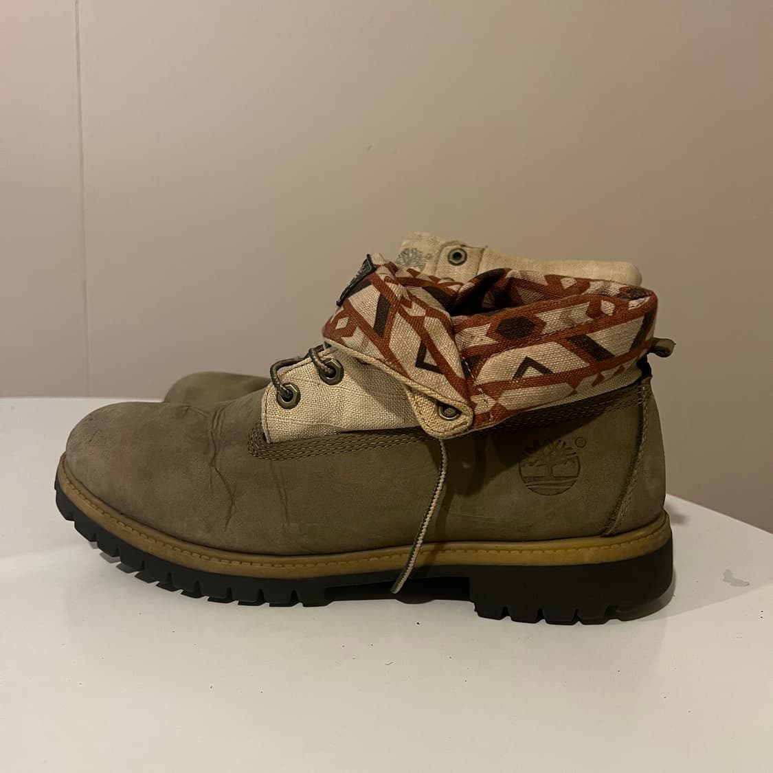 팀버랜드 롤탑 부츠 카키 베이지 상품이미지2