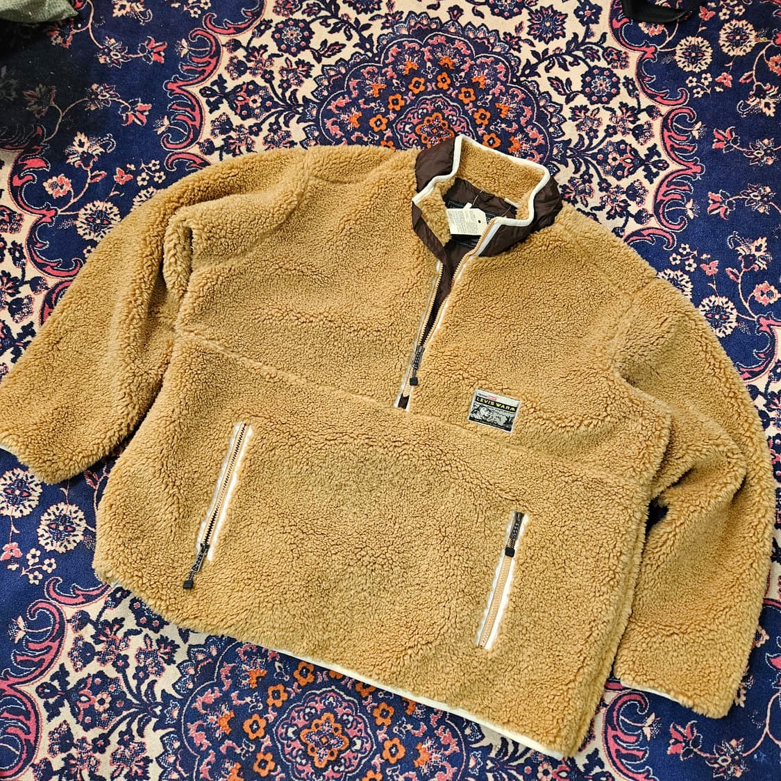 (새상품) 리바이스(Levis) 브라운 플리스 아노락 XL size 상품이미지1