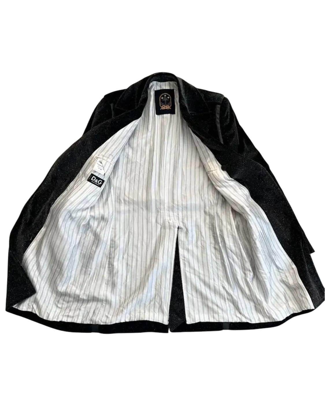 돌체앤가바나 2000s 벨벳 코트 상품이미지4