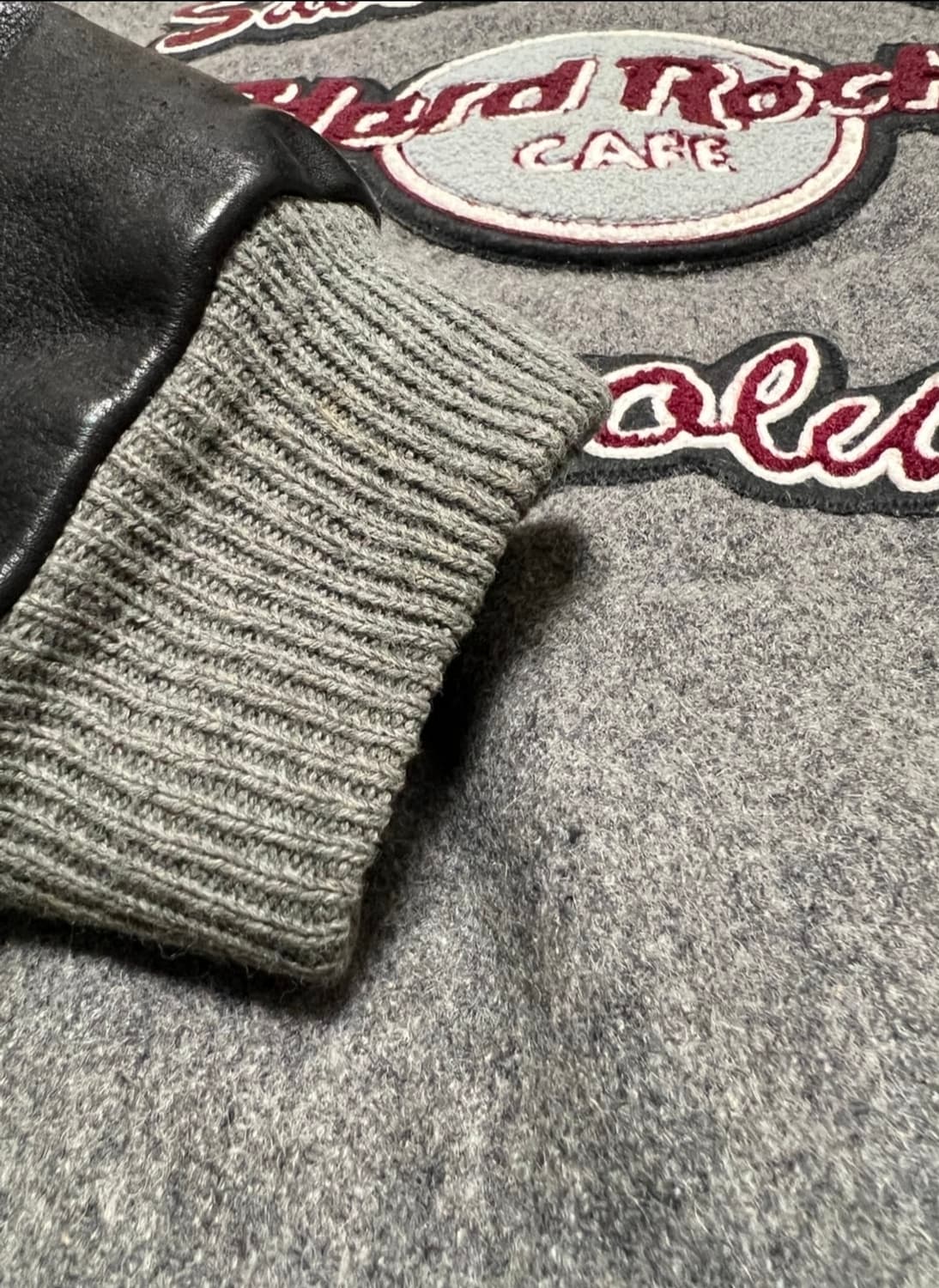 하드락카페 빈티지 바시티자켓 xl 상품이미지8